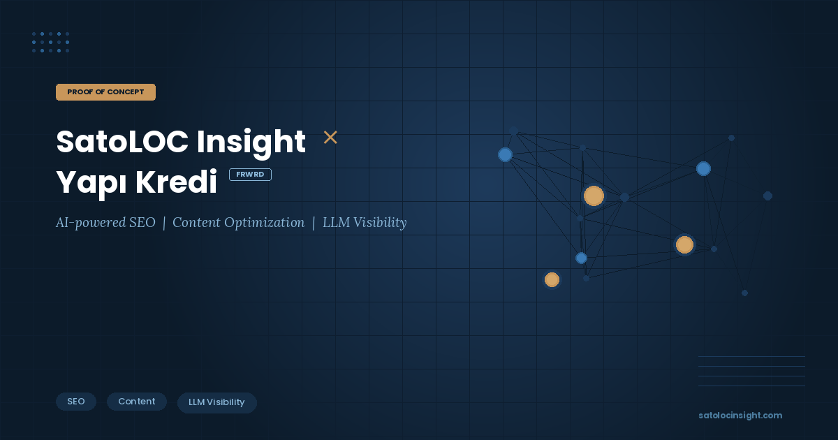 SatoLOC Insight PoC with Yapı Kredi: Why This Partnership is a Game Changer for Financial Content